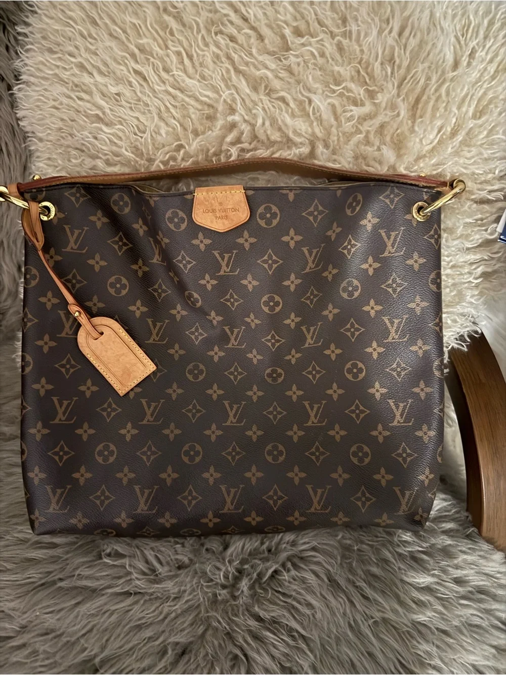 Louis Vuitton Brown Monogram Canvas Hobo Bag